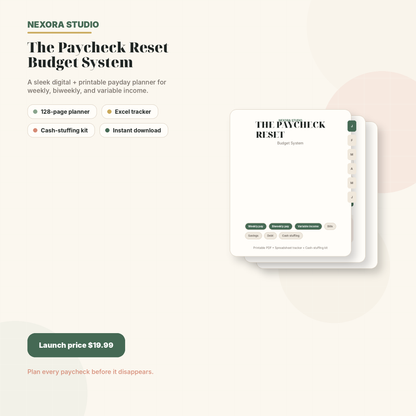 The Paycheck Reset Budget System