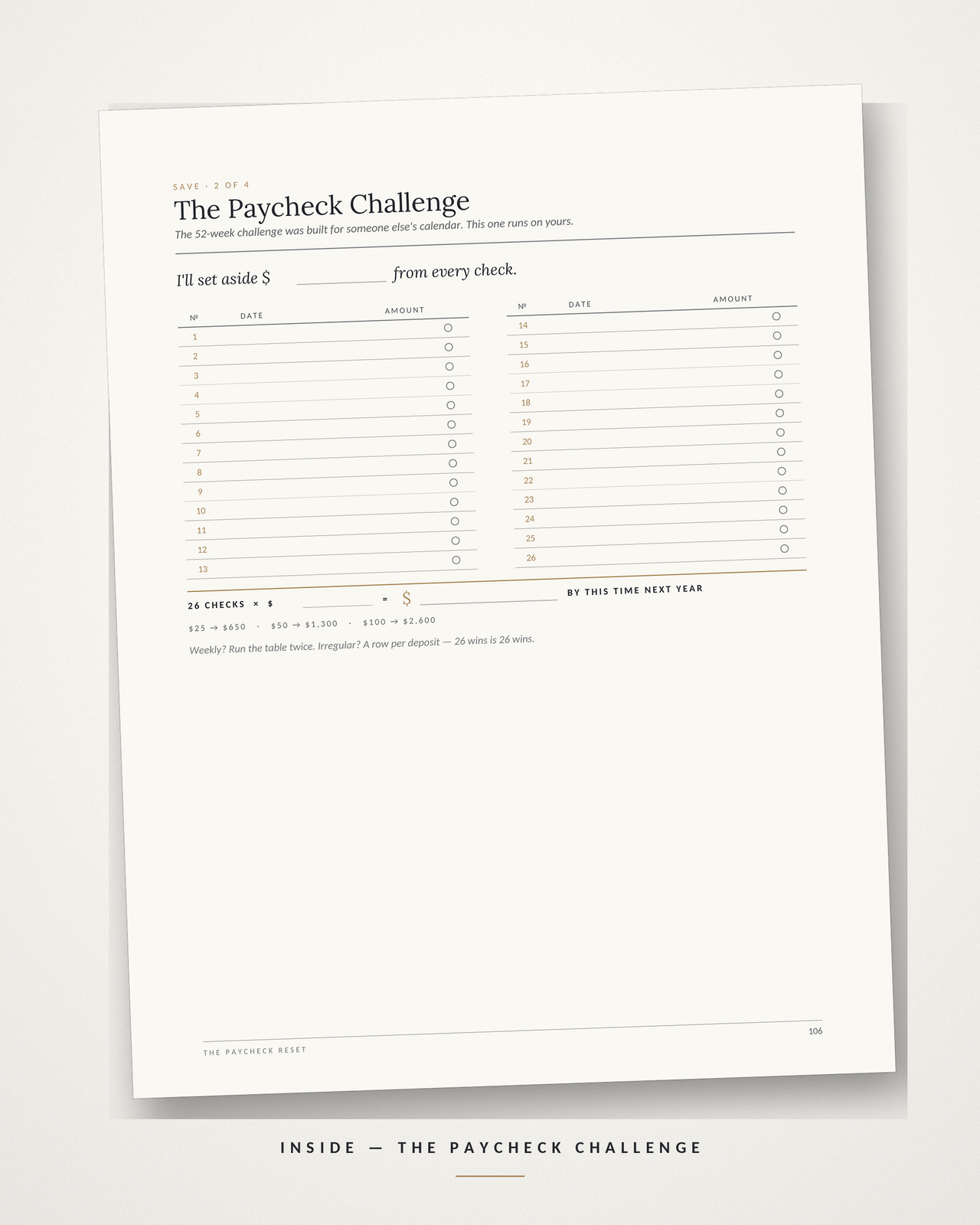The Paycheck Reset Budget System — Printable + GoodNotes Budget Planner, Google Sheets Tracker & Cash-Stuffing Kit