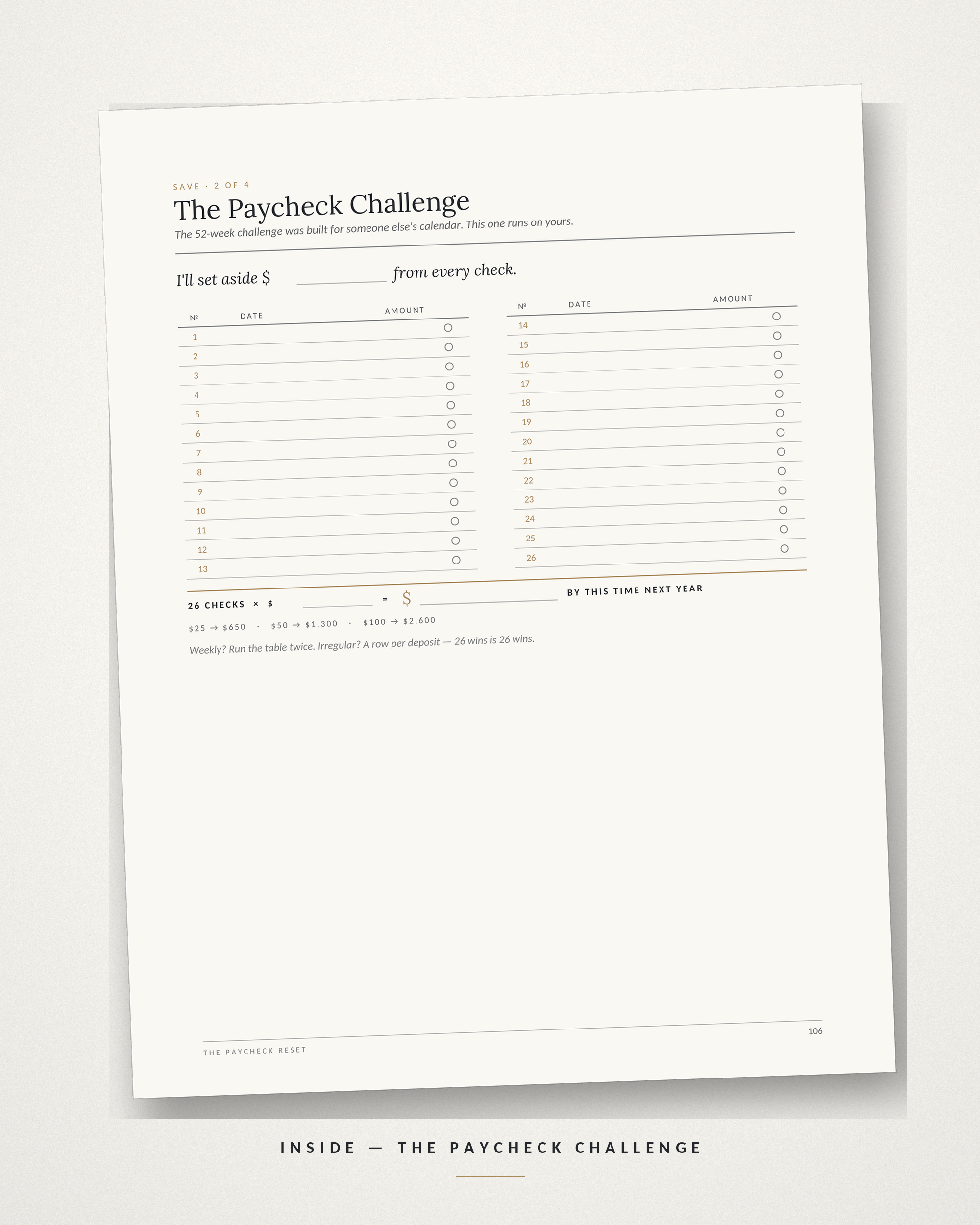 The Paycheck Reset Budget System — Printable + GoodNotes Budget Planner, Google Sheets Tracker & Cash-Stuffing Kit